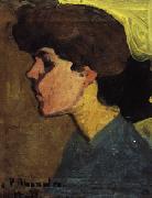 Head of a Woman in Profile, Amedeo Modigliani